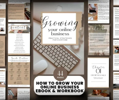 How To Grow Your Online Business eBook & Workbook