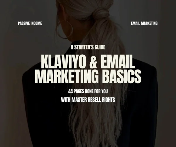 The Starter's Guide To Klaviyo & Email Marketing eBook