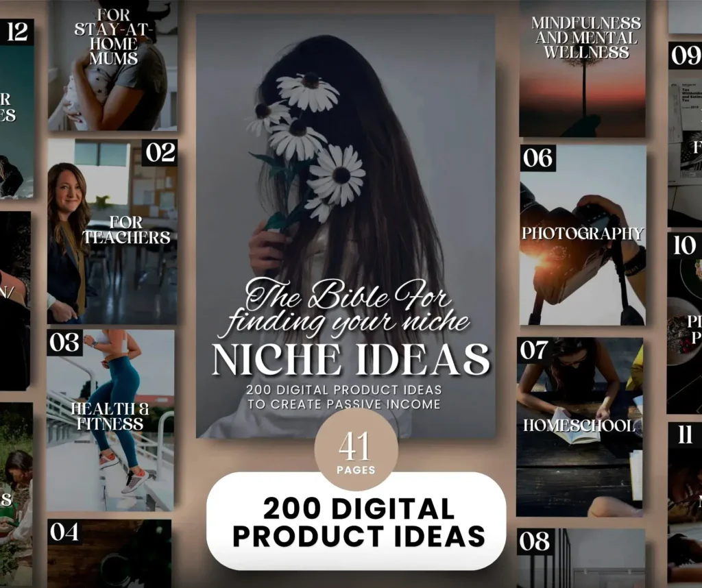 200 Digital Product Ideas - Finding Your Niche eBook