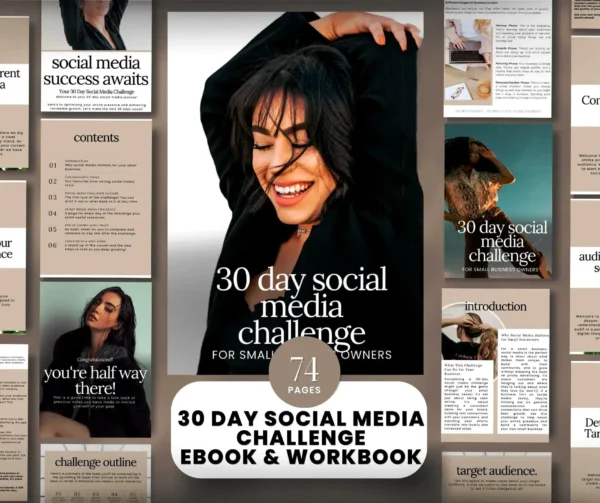 30 Day Social Media Challenge eBook & Workbook