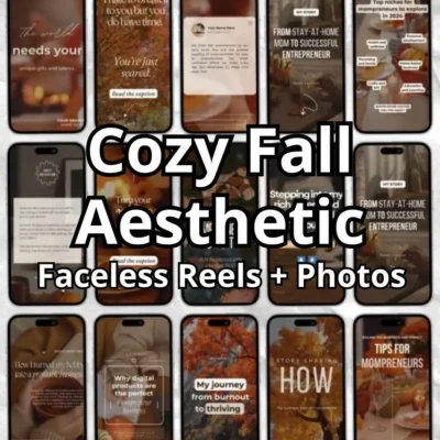 Cozy Fall Aesthetic Faceless Reels & Photos