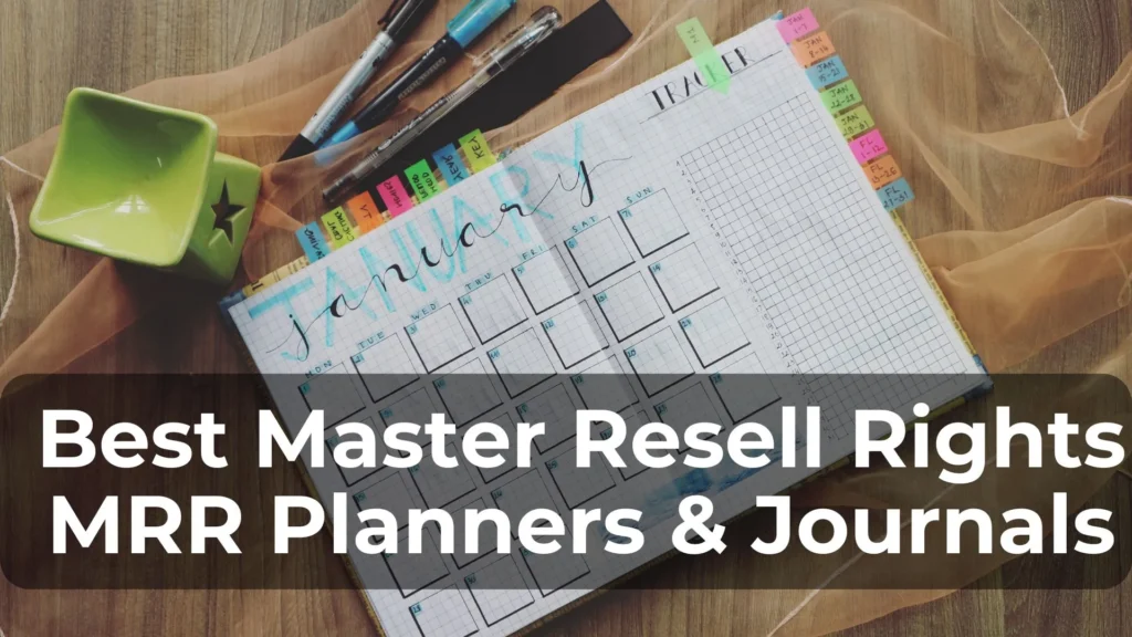 Best Master Resell Rights MRR Planners & Journals