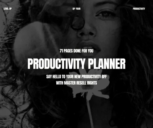 The Productivity Planner Tracker MRR/PLR