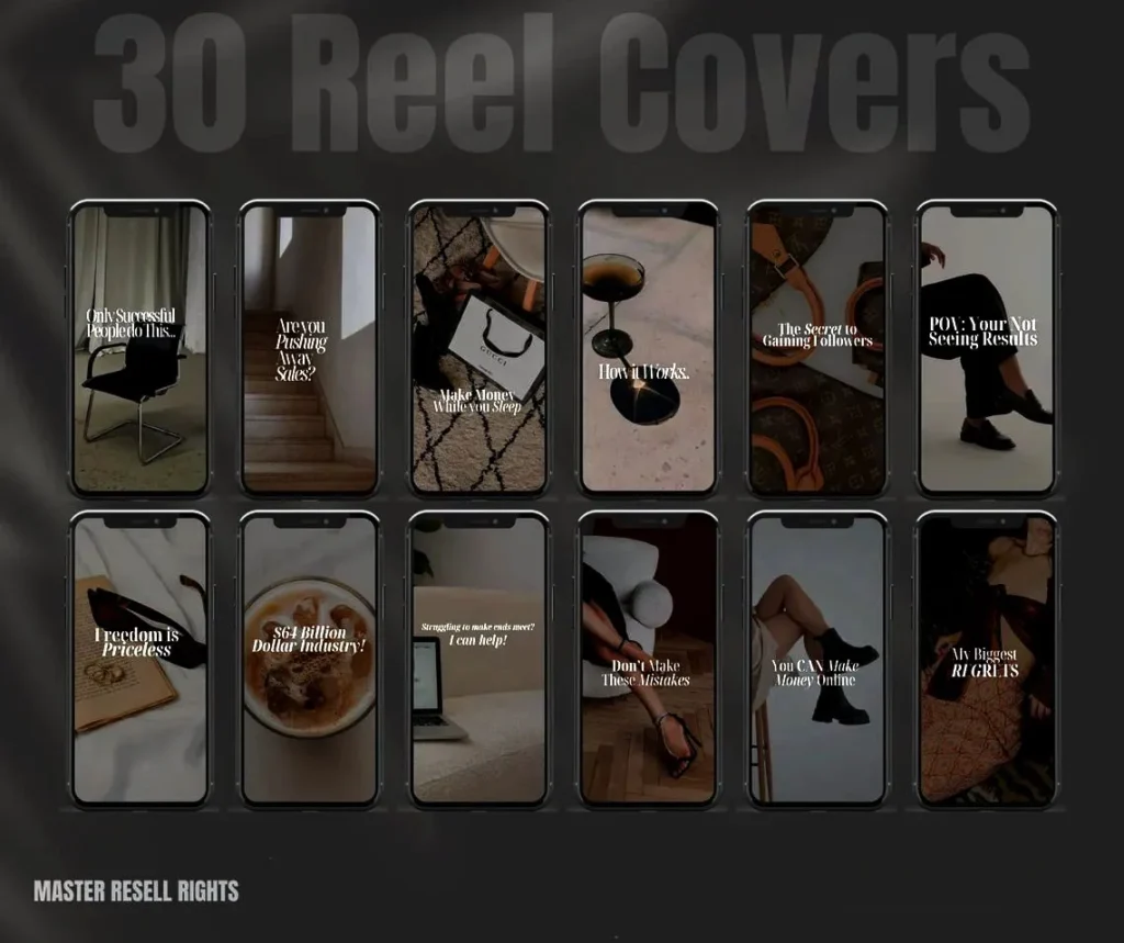 Instagram REELS, Hooks, Captions & Reel Covers Collection 3