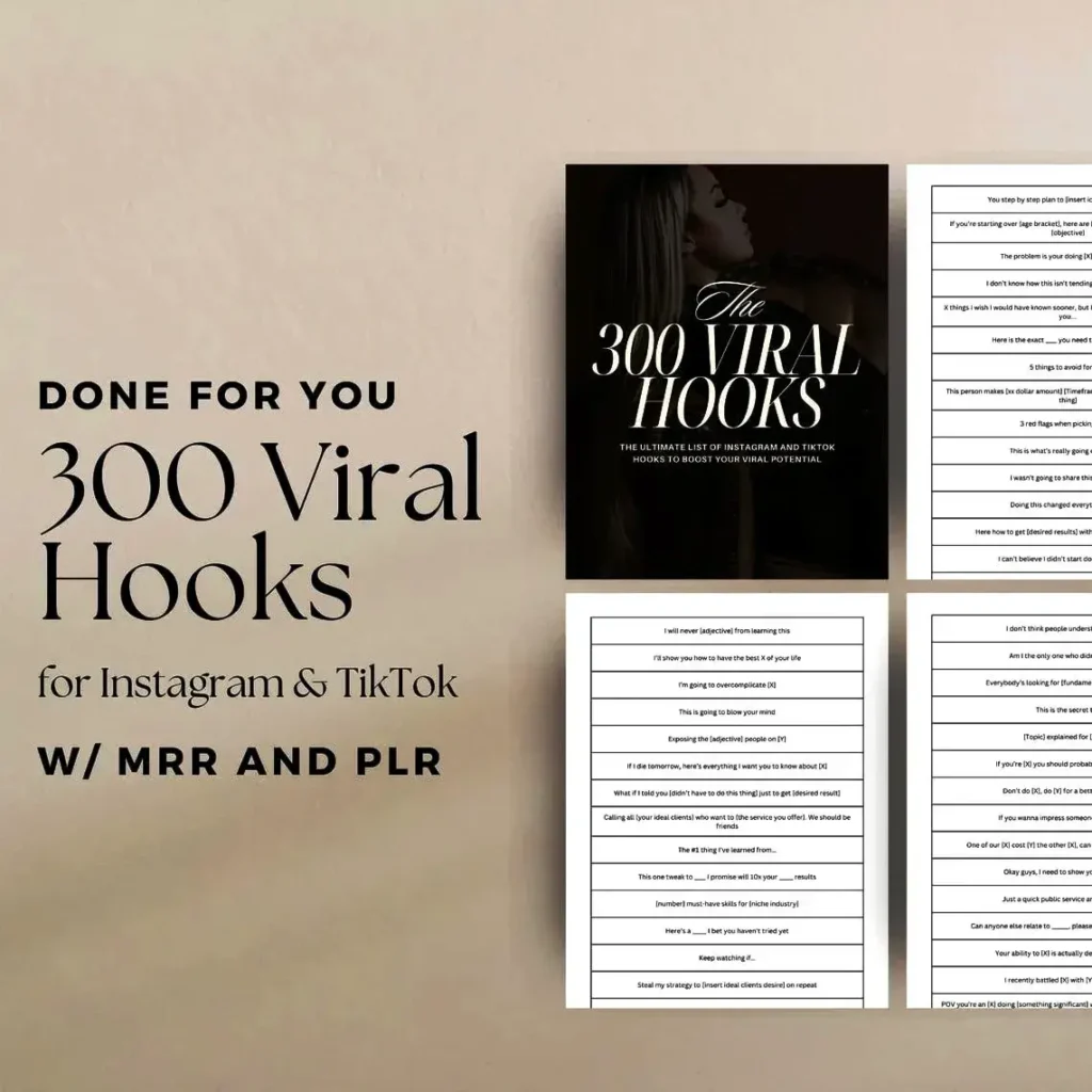 300 Viral Hooks for Instagram & TikTok