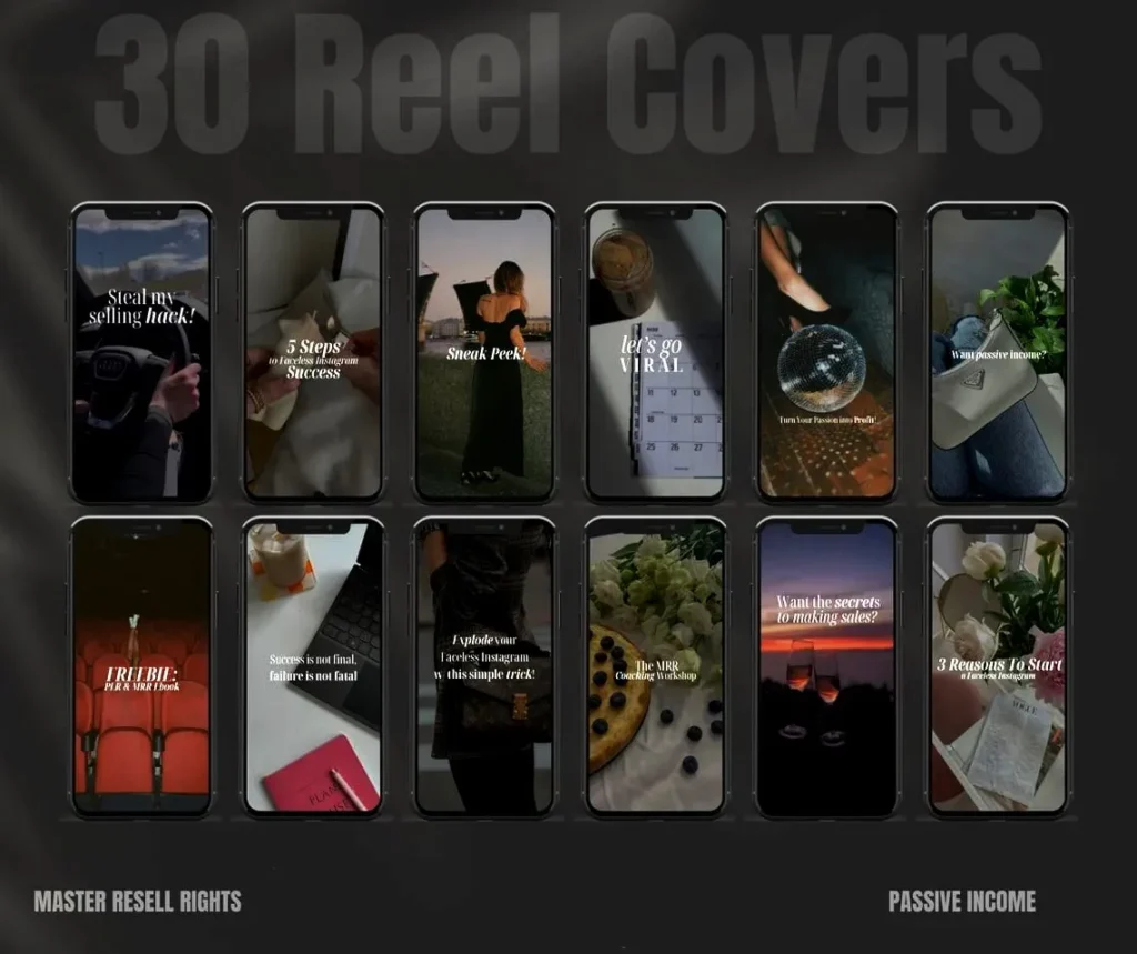 Instagram REELS, Hooks, Captions & Reel Covers Collection 1